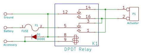 How To Wire An Actuator To Reverse Polarity With Relays Only No