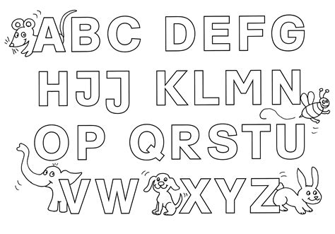 Diese und mehr kostenlose arbeitsblätter zum ausdrucken. Ausmalbild Buchstaben lernen: Buchstaben lernen: Alphabet ...