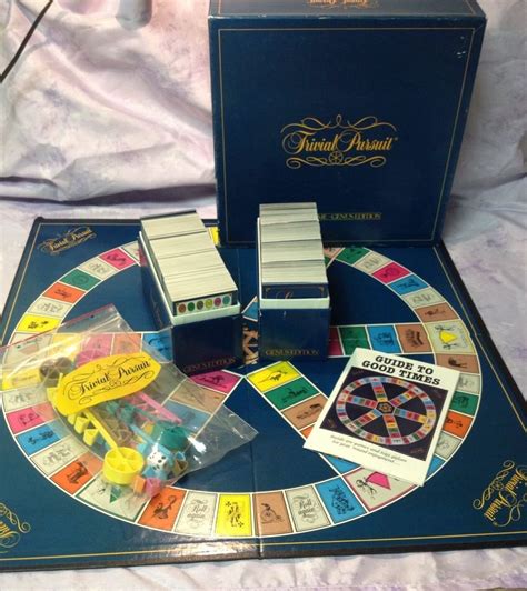 Trivial Pursuit Master Game Genus Edition 7 1981 Original Vintage