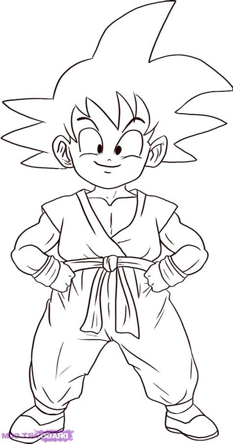 Los más lindos dibujos de goku para colorear y pintar a todo color. Imagen de Goku para colorear - Dibujos De