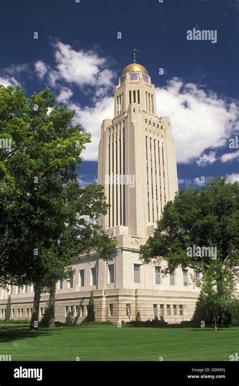 Nebraska State Capitol Building Lincoln Us Stock Photo Alamy