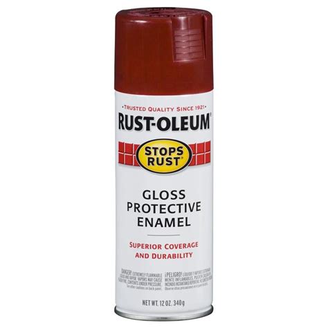 Shop Rust Oleum Stops Rust Burgundy Rust Resistant Enamel Spray Paint