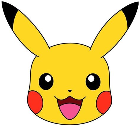 How To Draw Pikachus Head At How To Draw