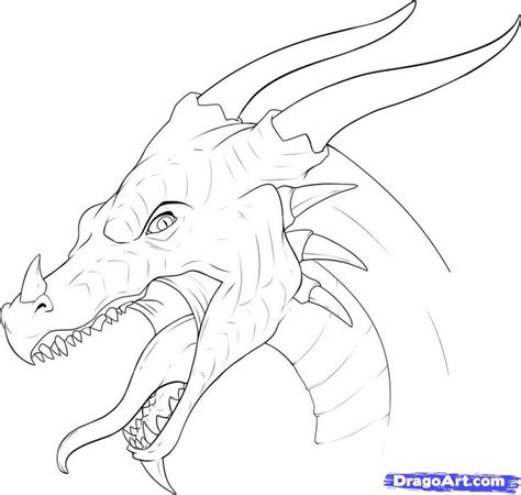 Have fun drawing from these 50 selected dragon drawing tutorials. Cool Dragon Drawing at GetDrawings | Free download