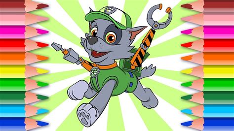 How To Draw Paw Patrol Rocky With Gear Magical Pen Lesson For Kids