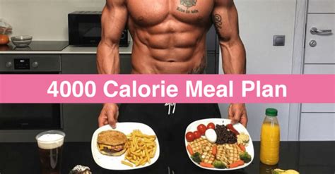 4000 Calorie Meal Plan How To Really Get It Done Kerri Ann Jennings