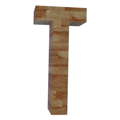 T Letter 3d Vector T 3d Letters Lettering Made Of Wooden Blocks With A