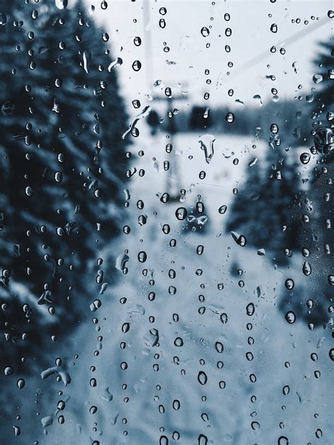 Browse Free Hd Images Of Rain Droplets On A Monochromatic Window