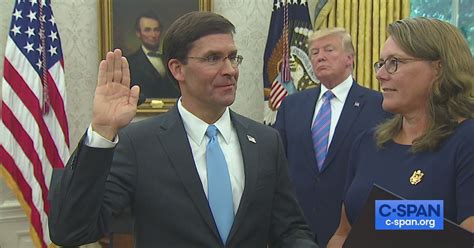 Defense Secretary Mark Esper Swearing In Ceremony C