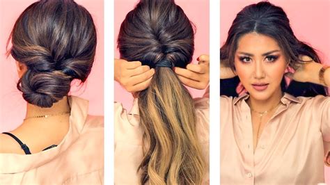 1 Min Everyday Hairstyles For Work 💗 With Puff 💗 Easy