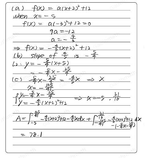 Solved 5 The Curve C Has Equation Y Fx Given That Is A Qua[algebra] Gauthmath