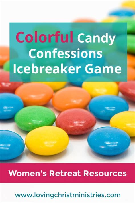 Colorful Candy Confession Icebreaker Womens Ministry Womens Retreat