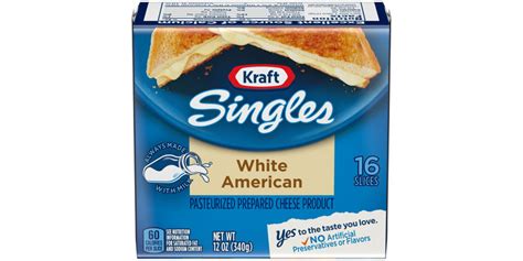 Check spelling or type a new query. Kraft Singles White American Cheese Slices Reviews 2019
