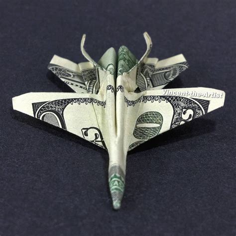 F 18 Jet Fighter Money Origami Dollar Military Army Navy Etsy