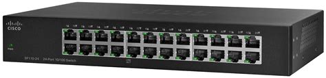 Cisco Sf110 24 Cisco 10 100 24 Port Unmanaged Rack Switch At