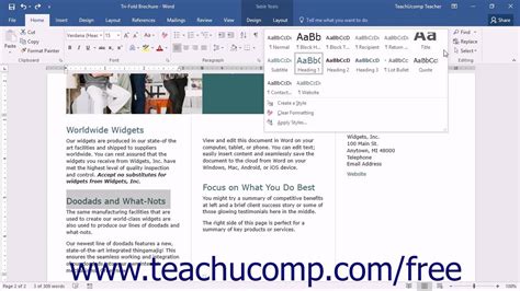 Word 2016 Tutorial Removing Styles From Text Microsoft Training Youtube