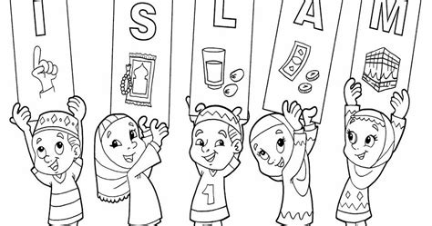 Gambar Mewarnai Islami 10 Mewarnai Gambar Tema Bulan Ramadhan Jul