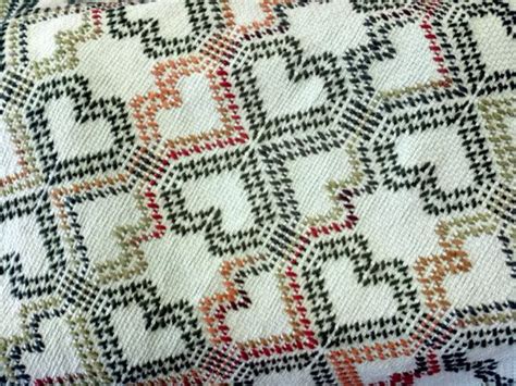 Double Tumbling Hearts Swedish Weave Blanket Swedish Weaving Patterns