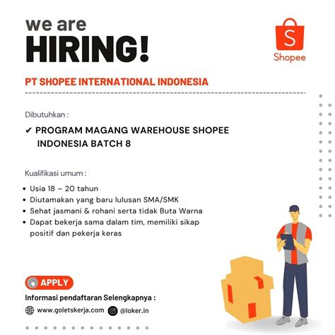 Lowongan Kerja Pt Shopee International Indonesia Internship