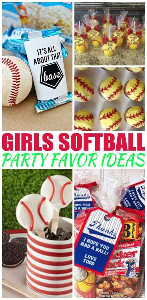 Girls Softball Party Favor Ideas Kid Bam Softball Party Softball