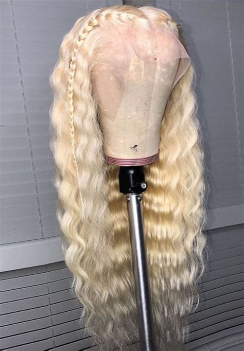 thriving hair super chinese raw virgin human hair pre plucked natural wave 613 blonde full lace