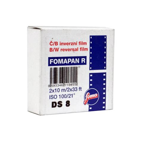 Buy Foma Fomapan R100 Black And White Reversal Film Double Super 8 10