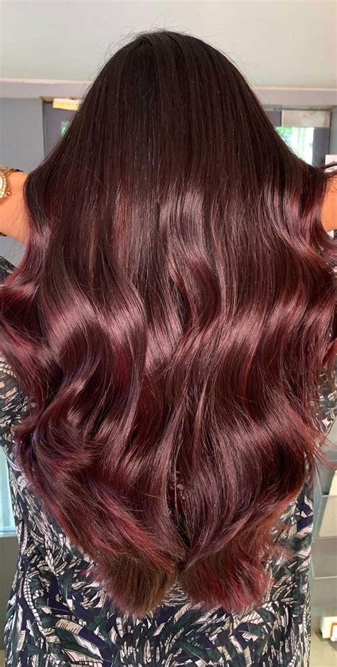 42 Stunning Autumn Hair Colour Ideas To Embrace The Season Plum Soft
