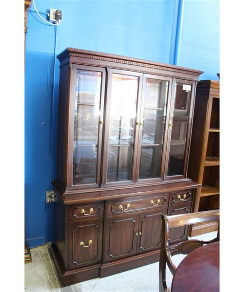 12PC GIBBARD FURNITURE SOLID MAHOGANY DINING ROOM SUITE ...