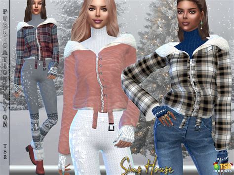 Womens Turndown Jacket By Sims House From Tsr • Sims 4 Downloads
