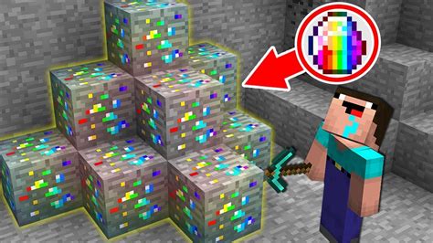How Noob Found This Rainbow Diamond Ore In Secret Mine Minecraft