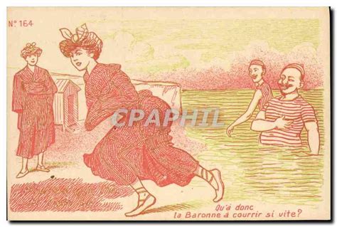 Carte Postale Ancienne Nu Rotique Femme La Baronne Manuscript Paper Collectible Cpaphil