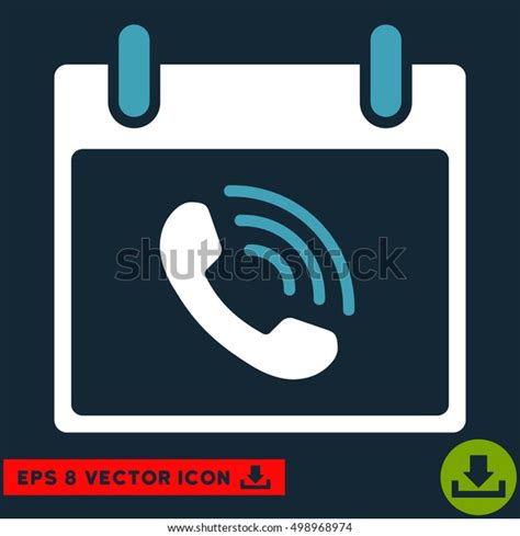 Phone Call Calendar Day Icon Vector Stock Vector Royalty Free