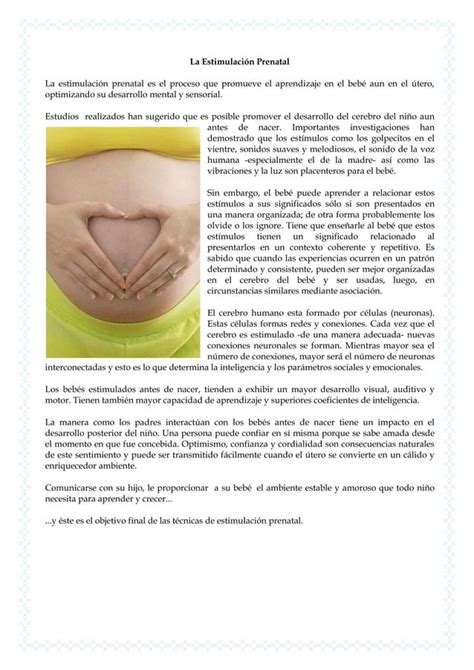 Guia De Estimulación Prenatal