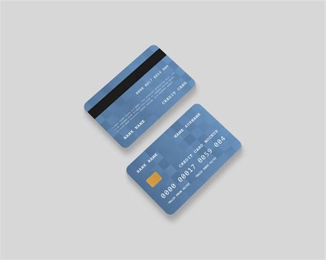Premium Psd Plastic Credit Or Debit Card Mockup