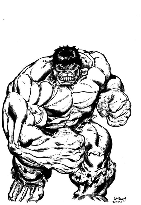 Mcguiness Hulk Inking Sample By Fanboy67 On Deviantart