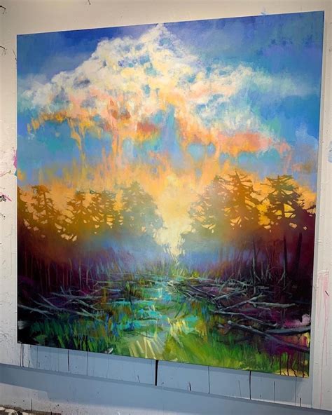 Ethereal Landscape Paintings Evoke The Abstract Beauty Of Morning Light