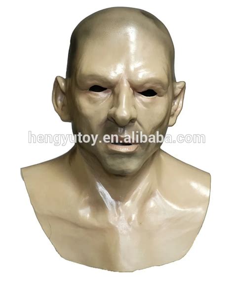 Realistic Fancy Dress Stag Party Latex Human Hard Man Slicone Bald Head Mask Buy At The Price