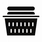 Laundry Basket Wash Fold Dry Icon Cleaning