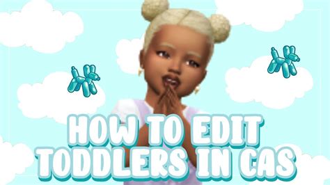 How I Edit Toddlers In Cas Maxis Match Toddler Cc Cc Links Included