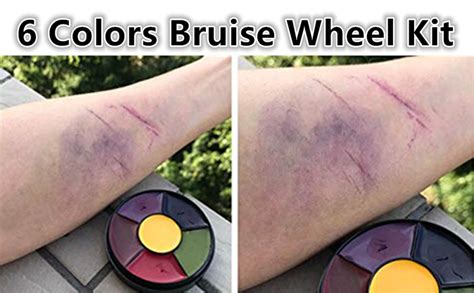 Go Ho 6 Colors Bruise Makeup Set For Sfxbruises Wheel For Body Oil