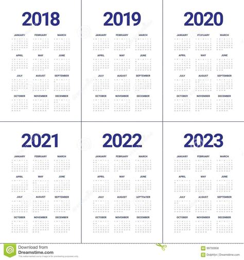 Free Printable 5 Year Calendar 2021 To 2023 Example Calendar Printable