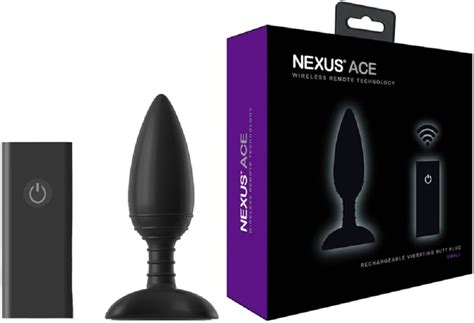 Nexus Ace Small Remote Control Vibrating Butt Plug With Free Bottle Of Adult Toy