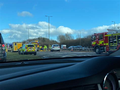 M8 Crash Two People Taken To Hospital After Serious Smash Near