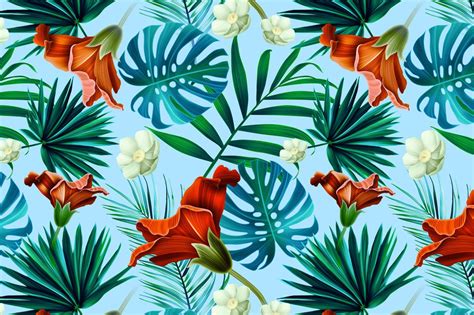 #hawaiianfabric * * * butterfly hawaiian upholstery fabric: Free download Tropical pattern Jungle flowers Patterns on ...