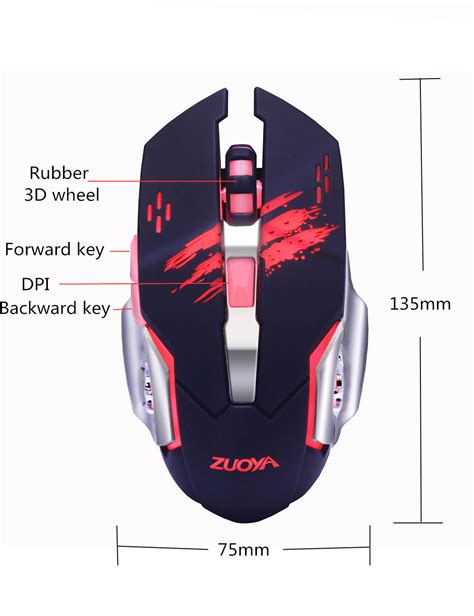Professional Gamer Gaming Mouse 8d 3200dpi Adjustable Wired Optical Led