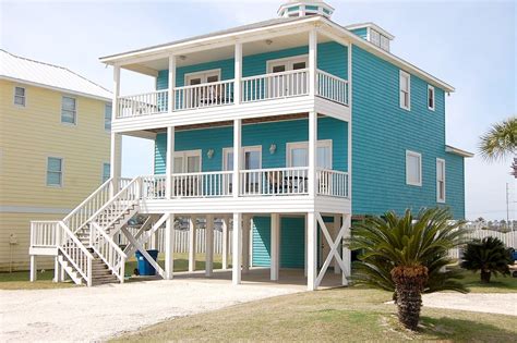 2 Story Beach House With Views Of The Beach And Gulf From Both Balconies