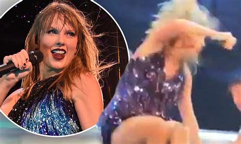 Taylor Swift Quickly Bounces Back After Slipping And Falling On Stage