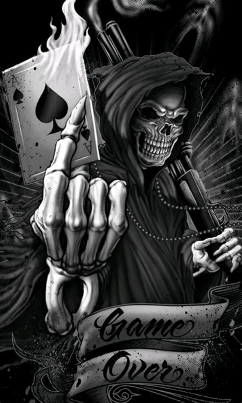 Game Over Grim Reaper Art Grim Reaper Drawing Insane