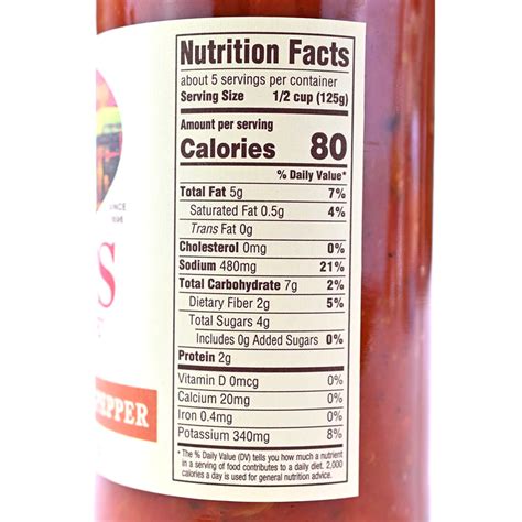 Raos Marinara Sauce Nutrition Label Buy Carrefour Tomato And Basilic