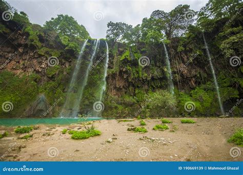 Ayn Athum Waterfall Salalah Sultanate Of Oman Stock Image Image Of